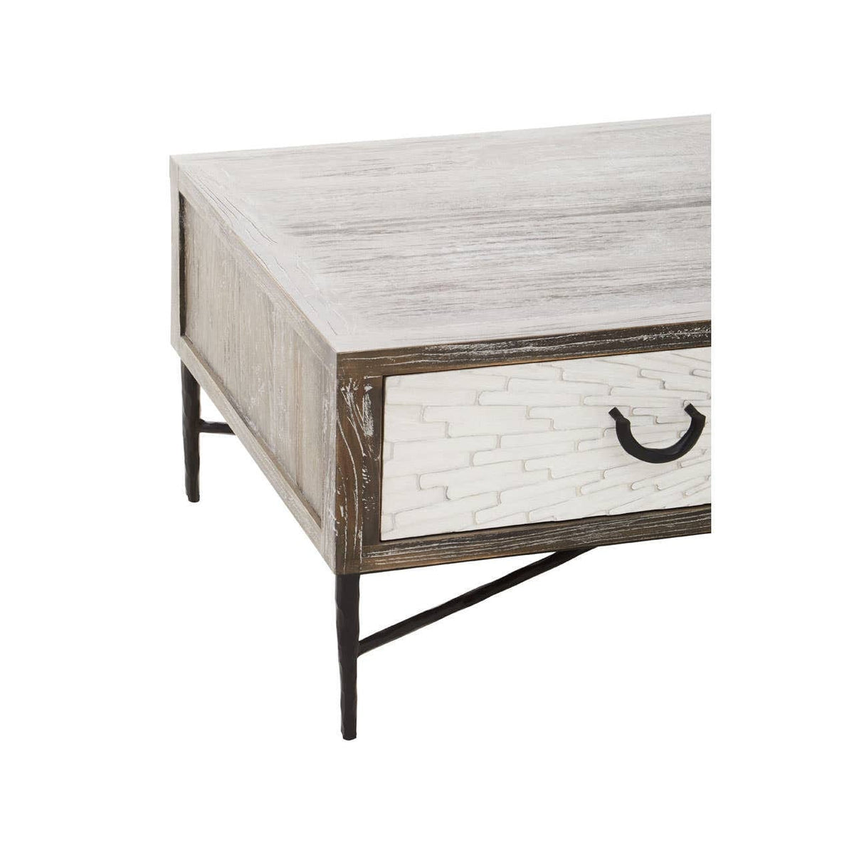 Noosa & Co. Living Milan 2 Drawer Recycled Elm Wood Coffee Table House of Isabella UK
