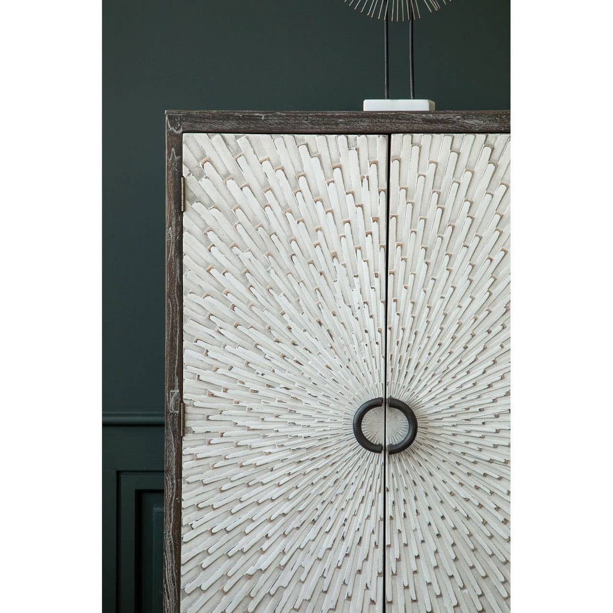 Noosa & Co. Living Milan Two Door Elm Wood Wine Cabinet House of Isabella UK