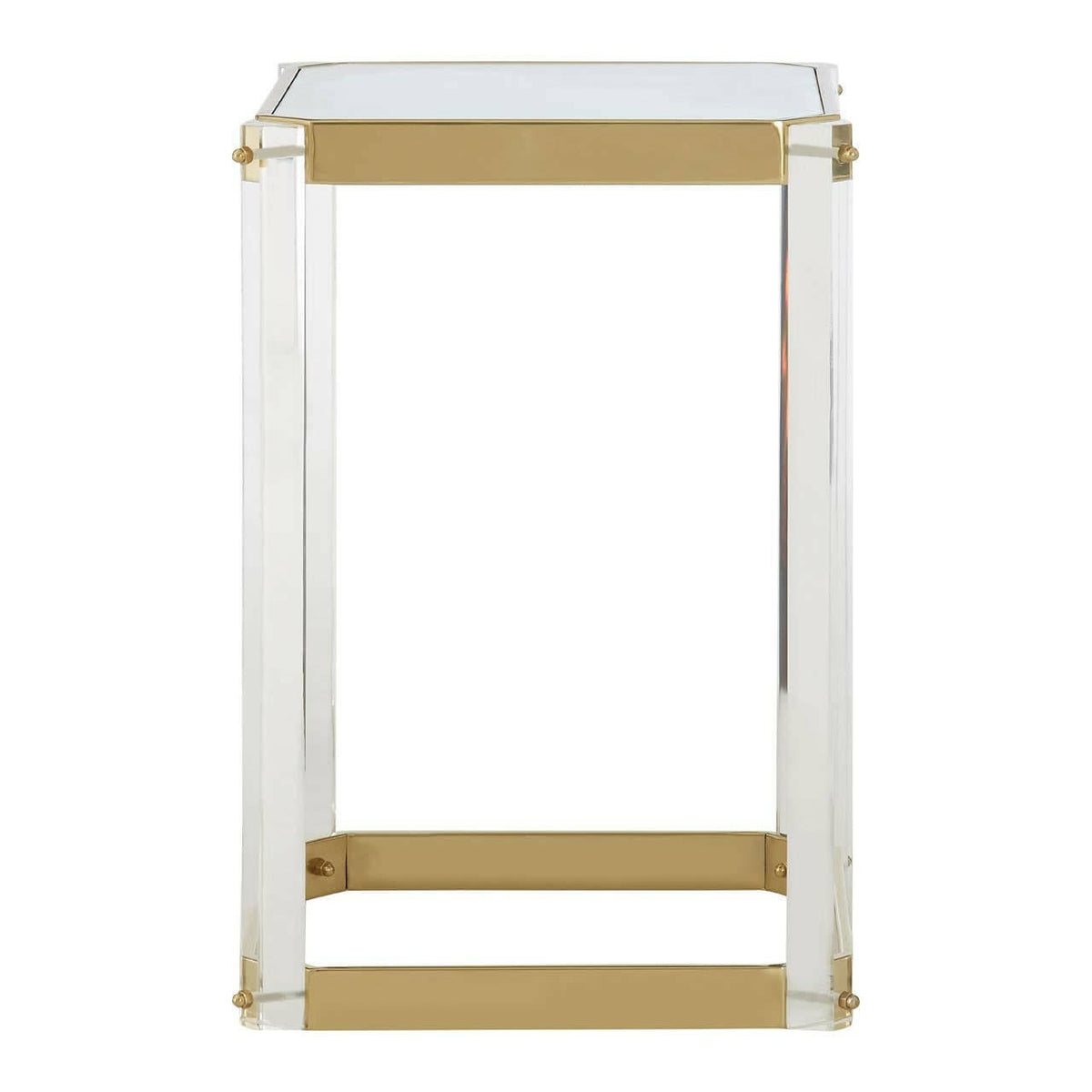 Miley Side Table With Mirrored Top.