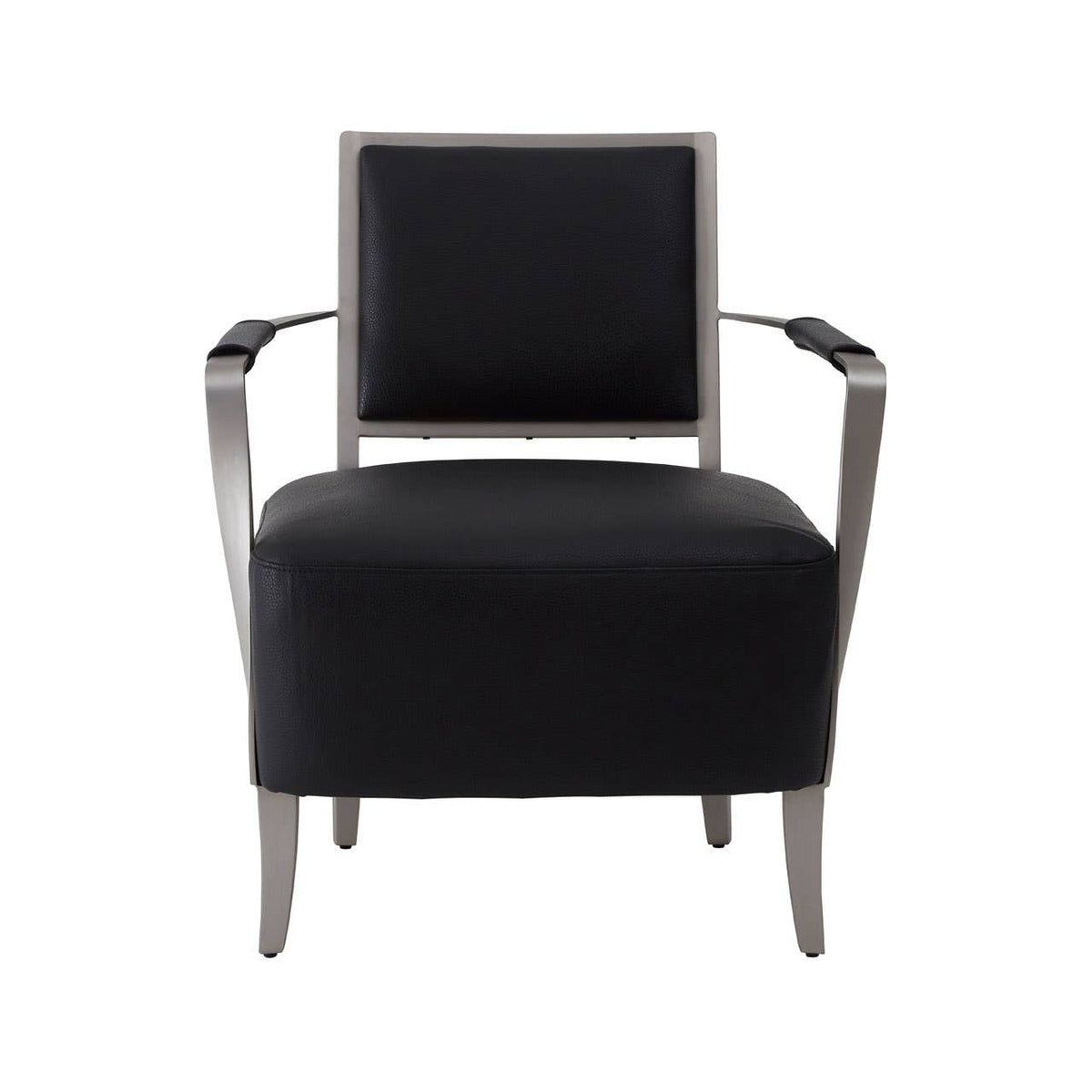 Moda Black Leather Chair.