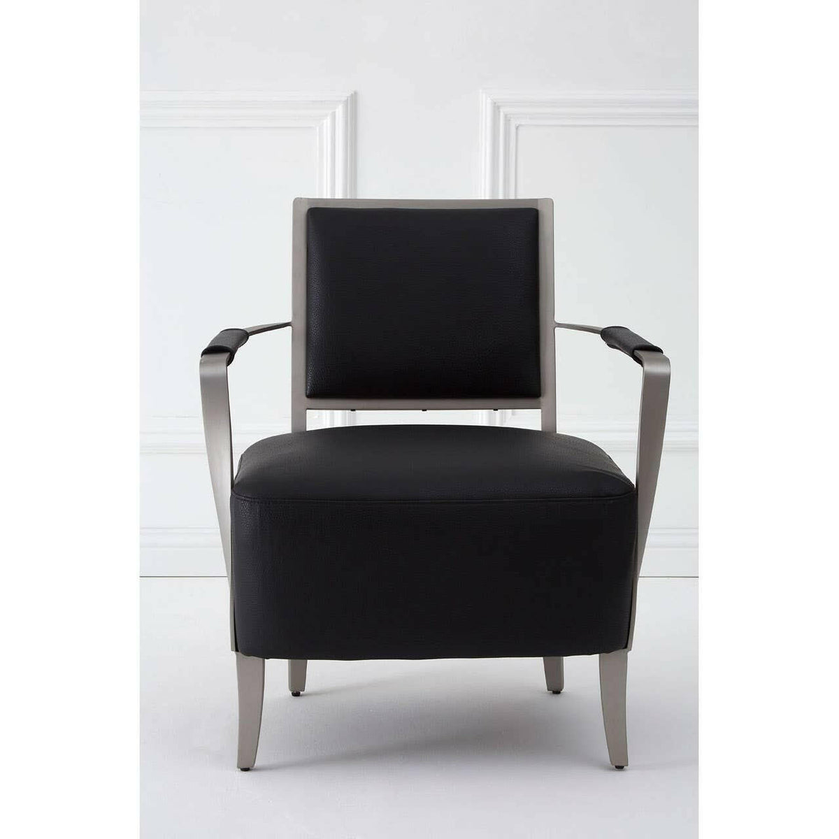 Moda Black Leather Chair.