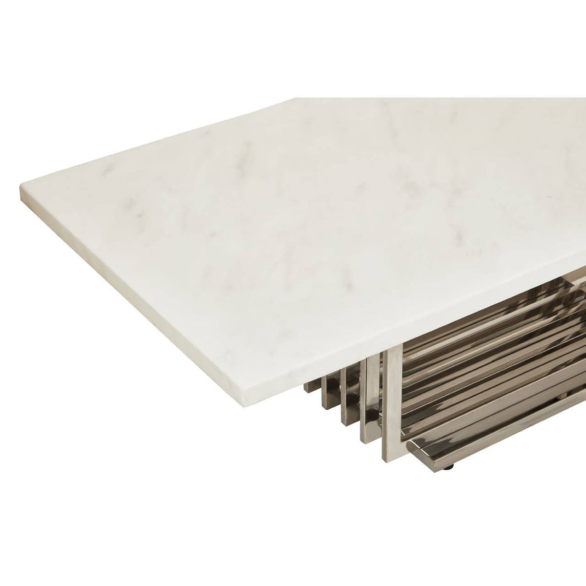 Moda White Marble Coffee Table.