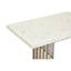 Moda White Marble Console Table.