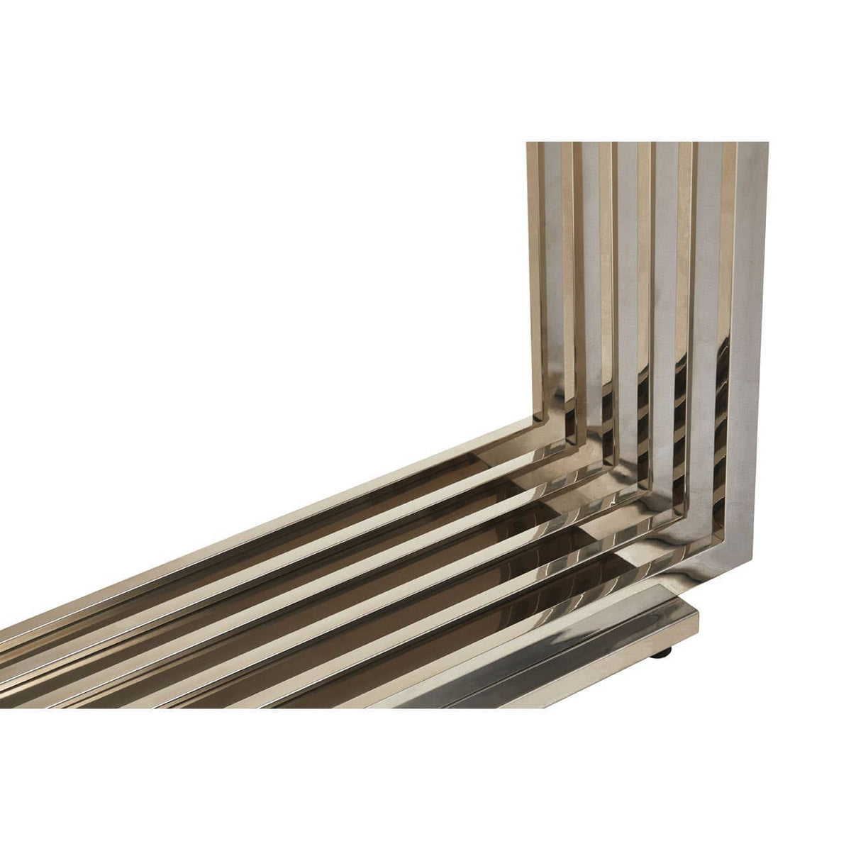 Moda White Marble Console Table.