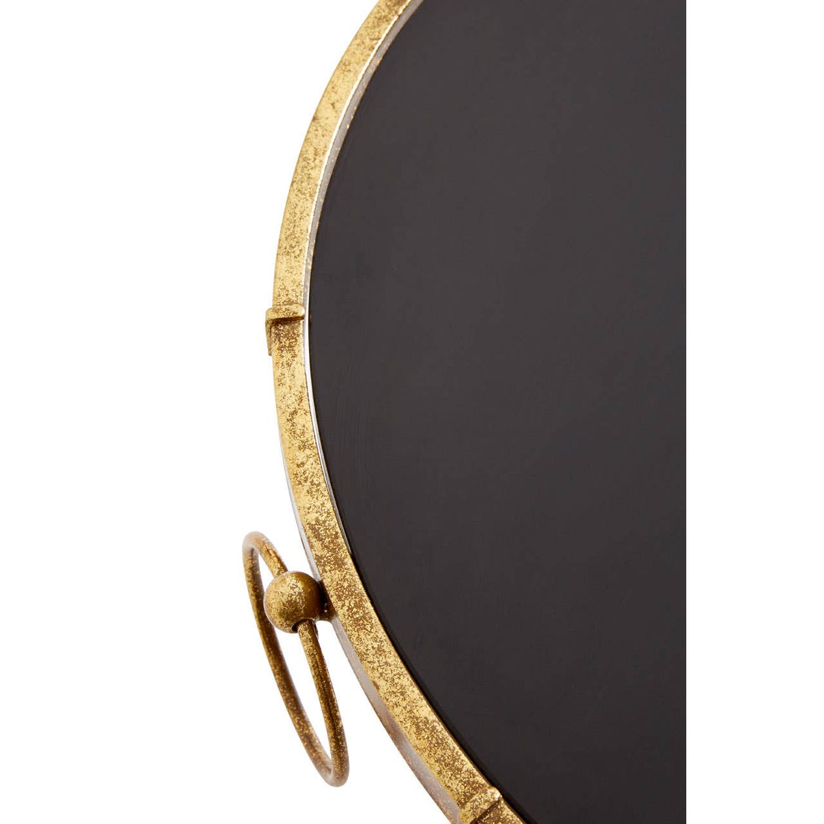 Monroe Black Tempered Glass Top Accent Table.