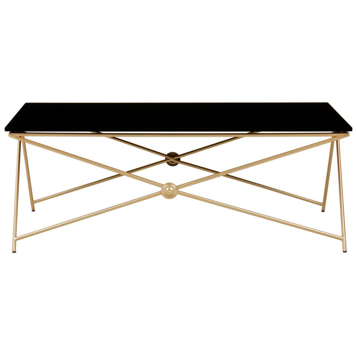 Monroe Gold Finish Coffee Table.