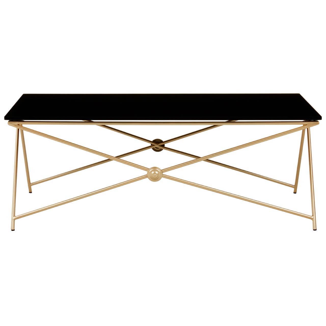 Noosa & Co. Living Monroe Gold Finish Coffee Table House of Isabella UK