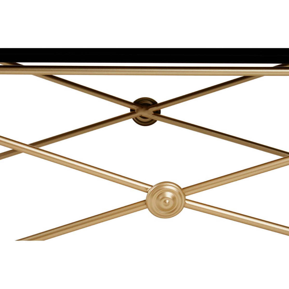 Monroe Gold Finish Coffee Table.