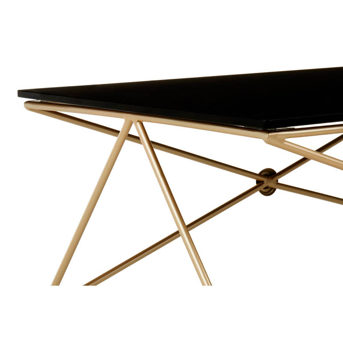 Monroe Gold Finish Coffee Table.