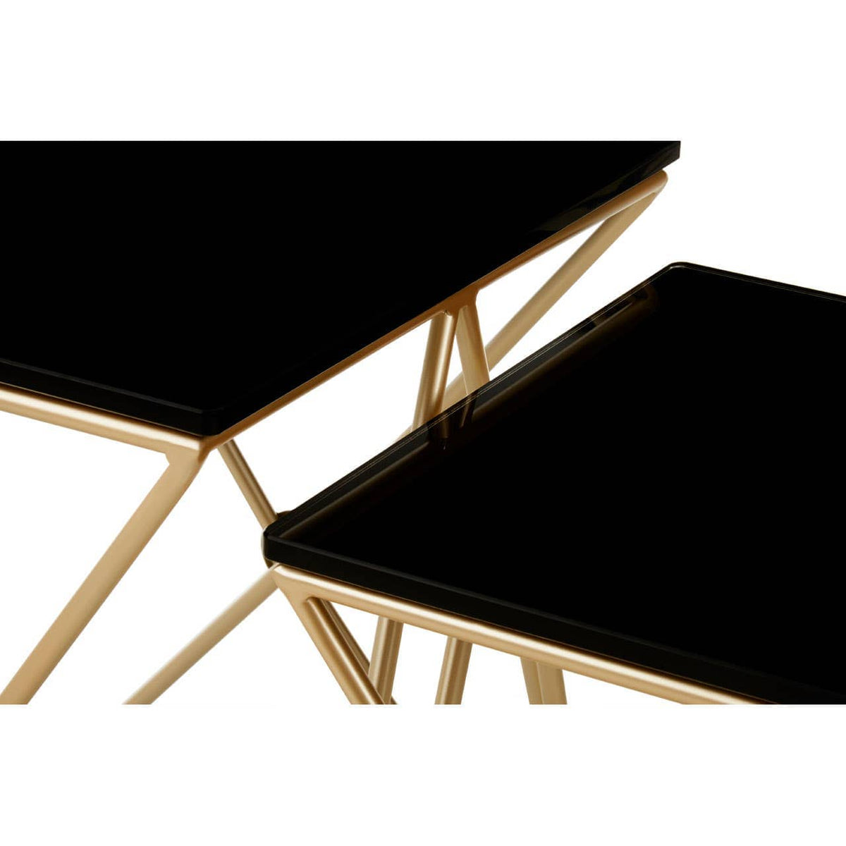 Monroe Gold Finish Side Tables.