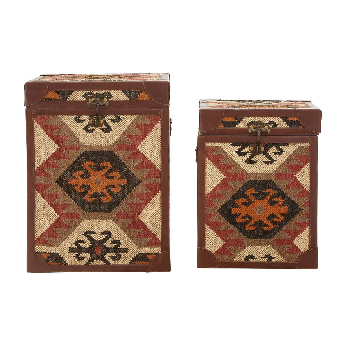 Multi Print Side Table Trunks - Set Of 2.