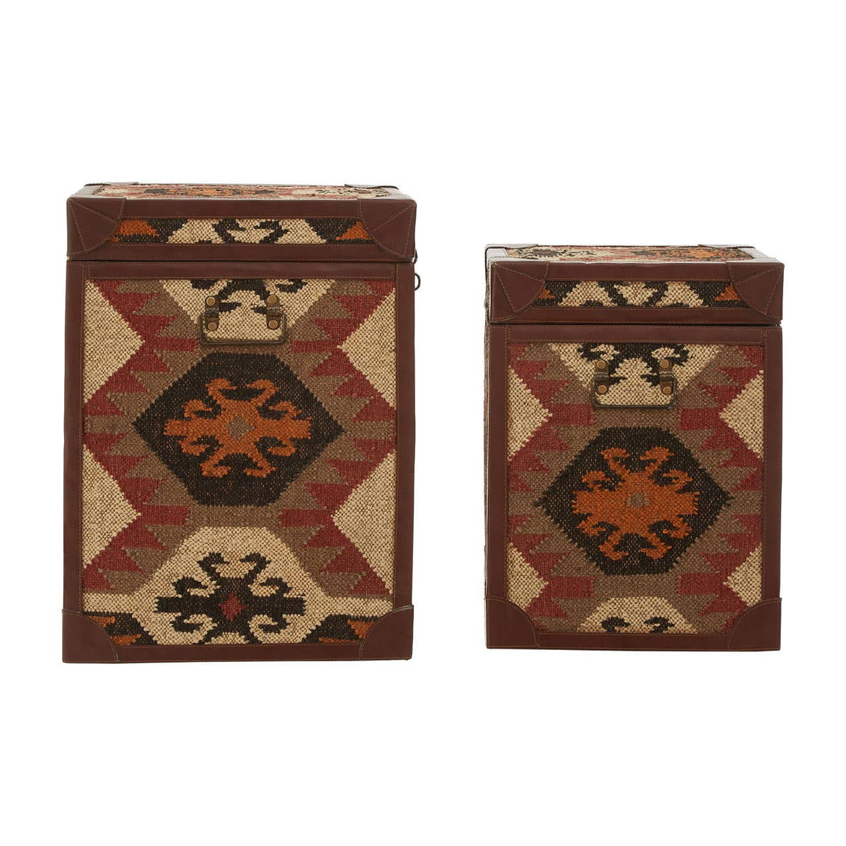 Multi Print Side Table Trunks - Set Of 2.