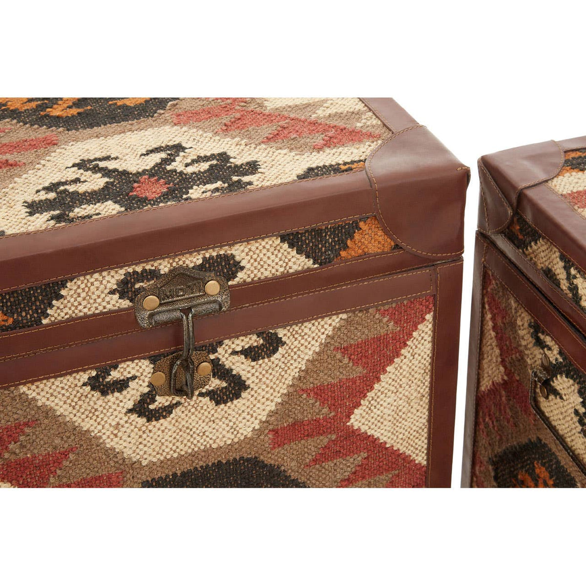 Multi Print Side Table Trunks - Set Of 2.