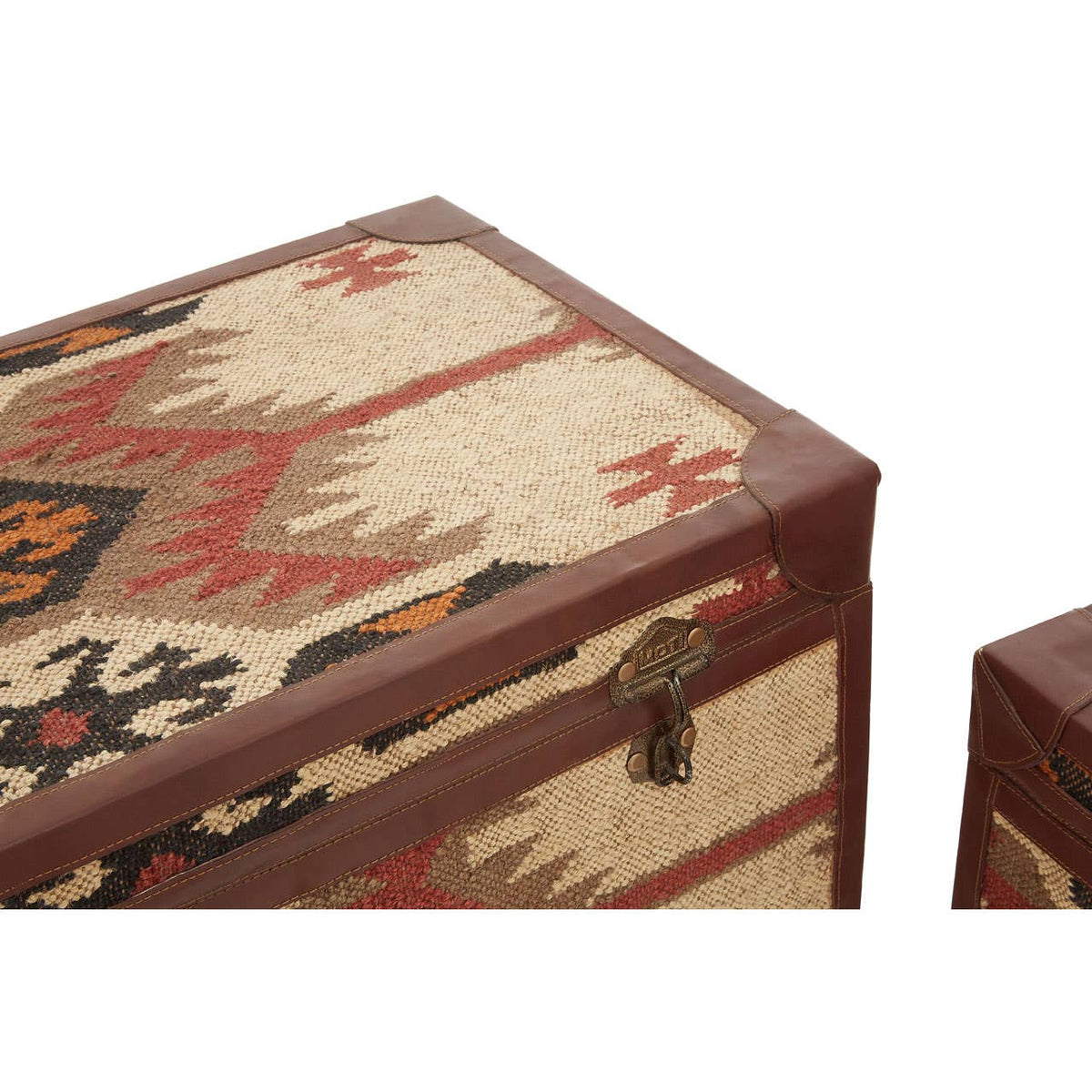 Multi Print Storage Trunks - Set Of 2.