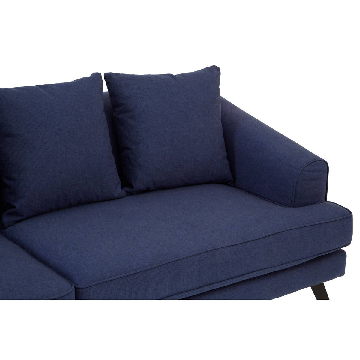 Mylo 3 Seater Navy Fabric Sofa.