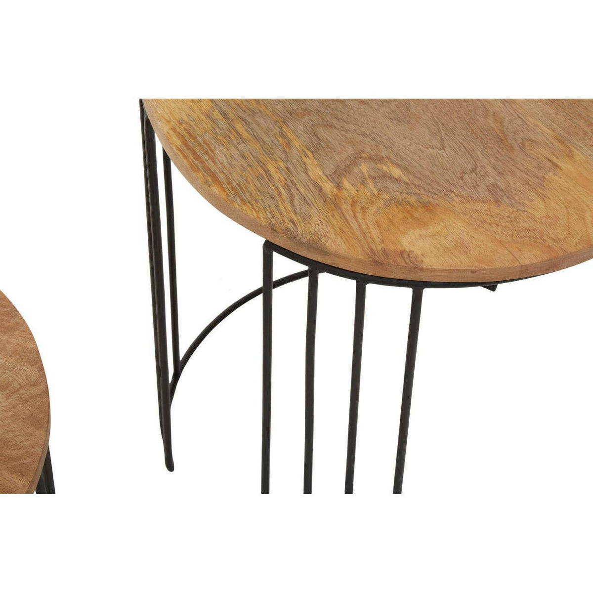Nandri Set Of 2 Mango Wood Side Tables.