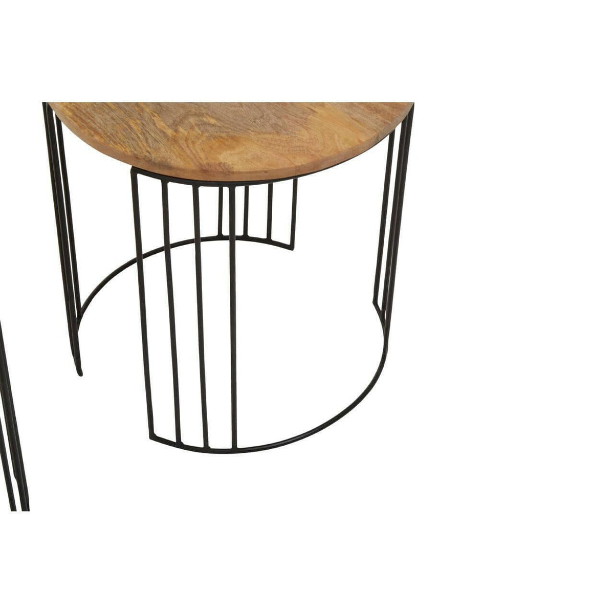 Nandri Set Of 2 Mango Wood Side Tables.