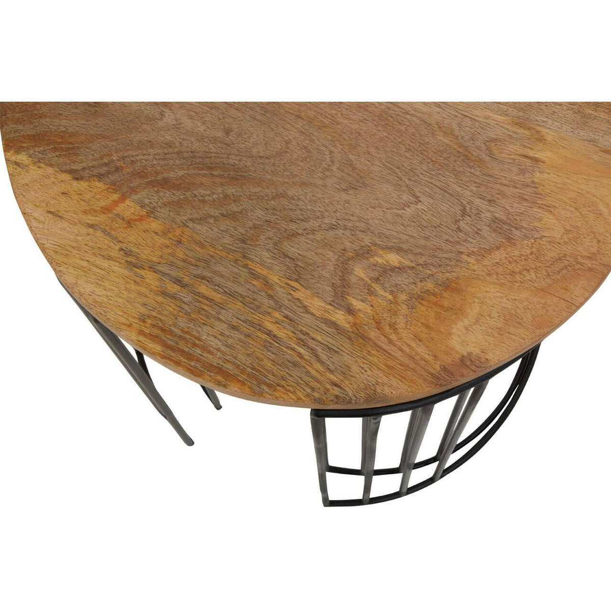 Nandri Set Of 2 Mango Wood Side Tables.