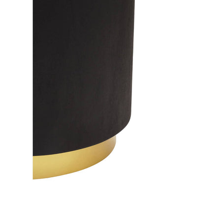 Noosa & Co. Living Naro Black And Gold Concrete Look Side Table House of Isabella UK