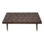 Naro Mango Wood And Gold Finishing Coffee Table.