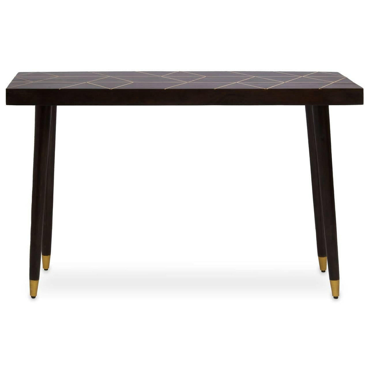 Naro Mango Wood And Gold Finishing Console Table.