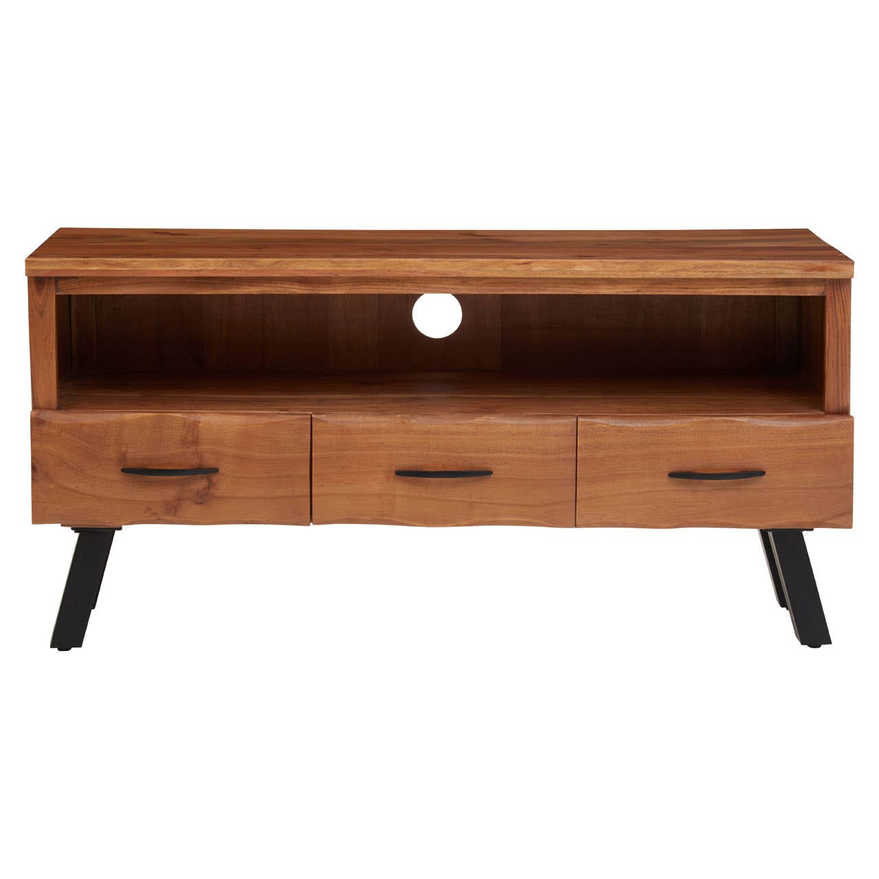 Noosa & Co. Living Nashik Three Drawer Acacia Media Unit House of Isabella UK