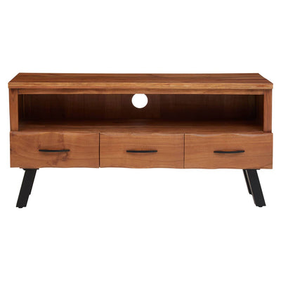 Noosa & Co. Living Nashik Three Drawer Acacia Media Unit House of Isabella UK