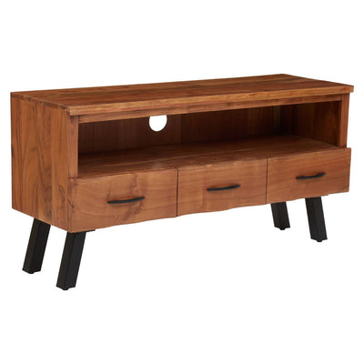 Noosa & Co. Living Nashik Three Drawer Acacia Media Unit House of Isabella UK