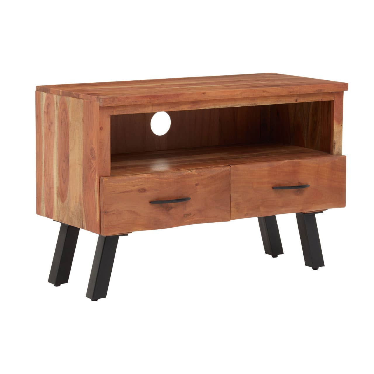 Noosa & Co. Living Nashik Two Drawer Acacia Media Unit House of Isabella UK