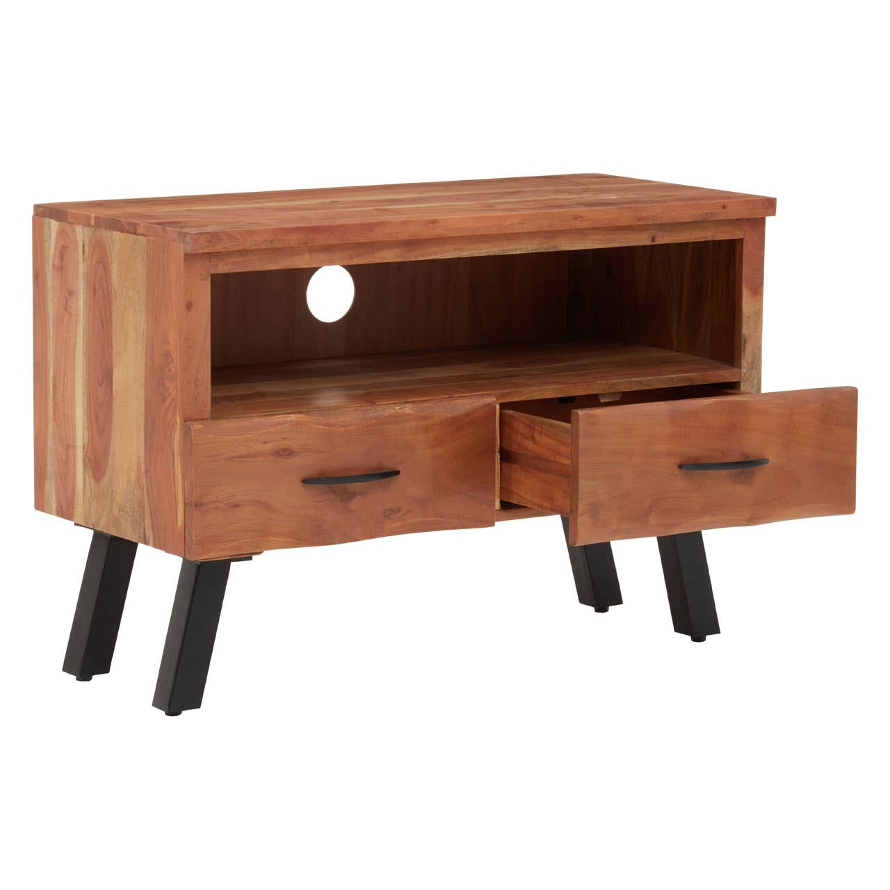 Noosa & Co. Living Nashik Two Drawer Acacia Media Unit House of Isabella UK