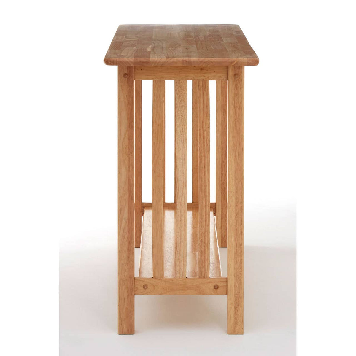 Natural Rectangular Console Table.