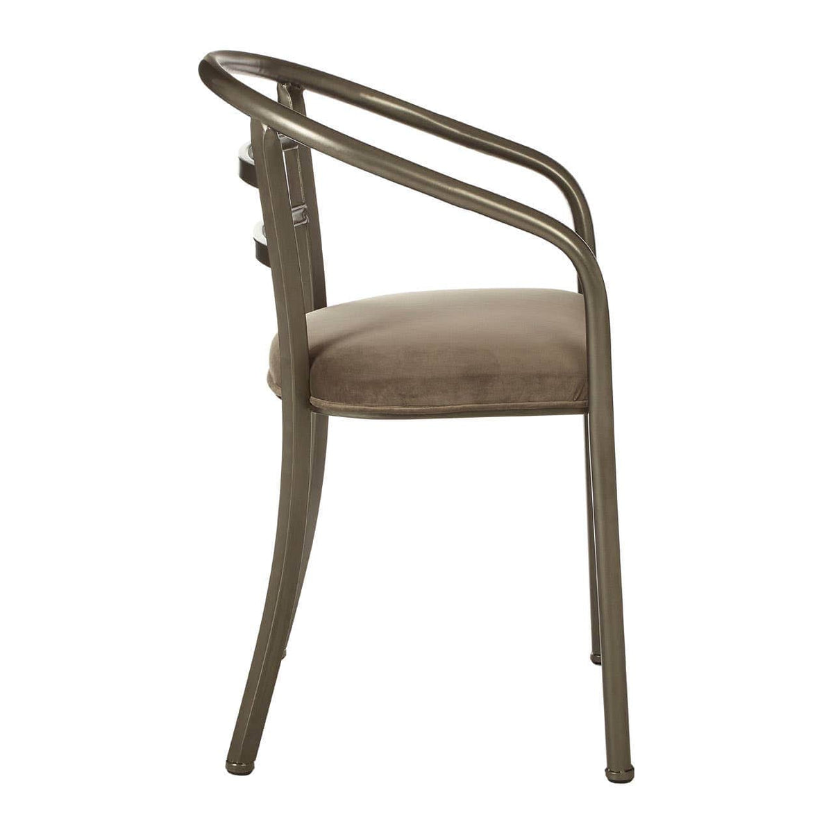 New Foundry Armchair With Curved Backrest.
