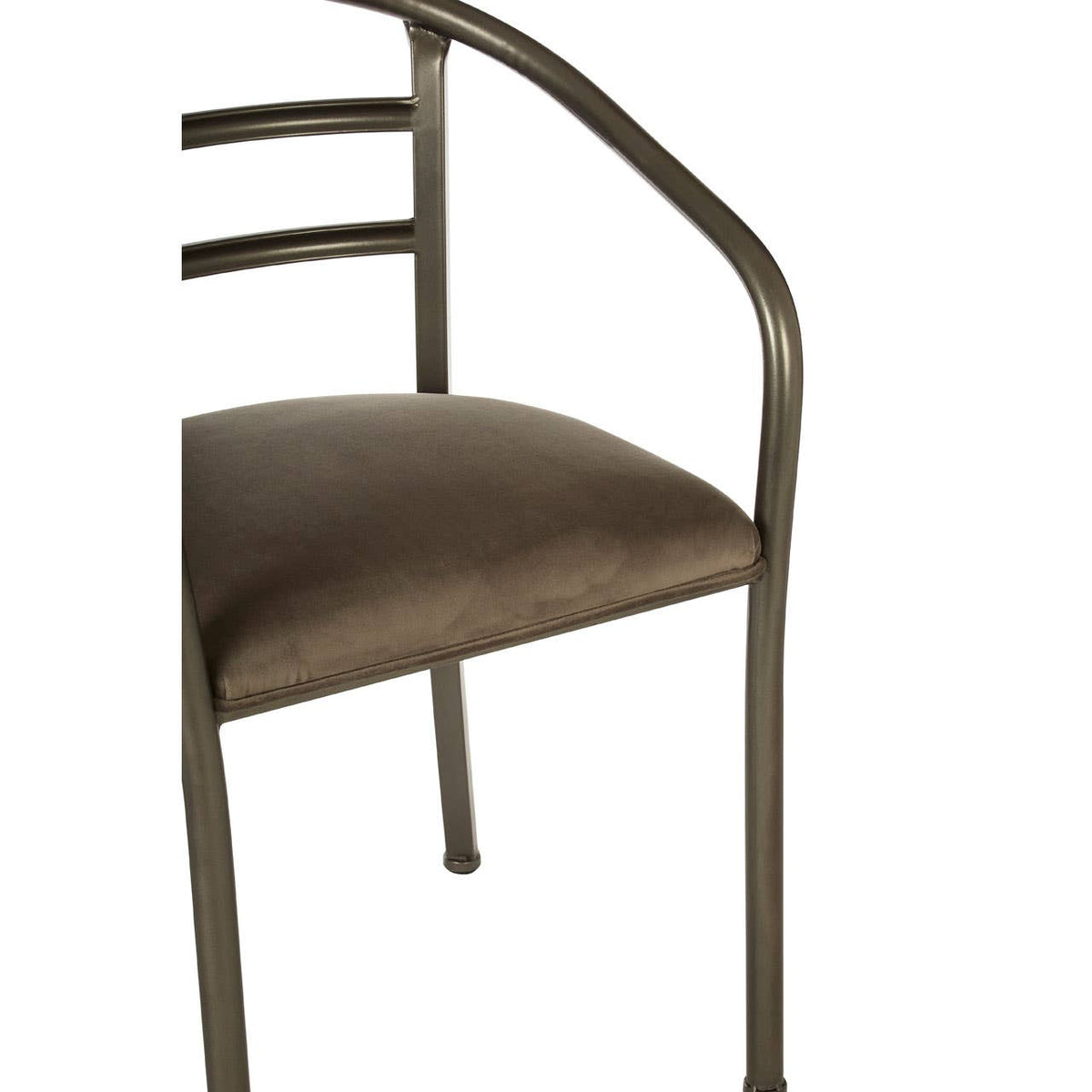 New Foundry Armchair With Curved Backrest.