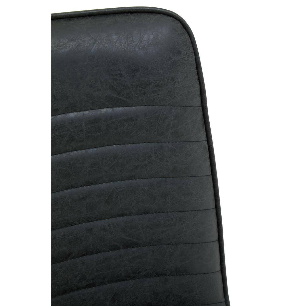 New Foundry Black Leather Effect Chair.