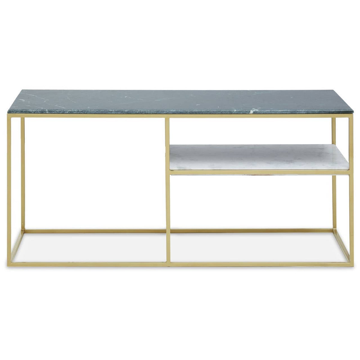 Nirvana Assorted Marble And Gold Frame Console Table.