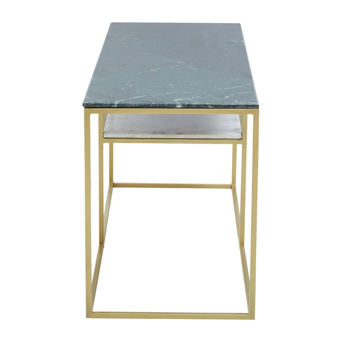 Nirvana Assorted Marble And Gold Frame Console Table.