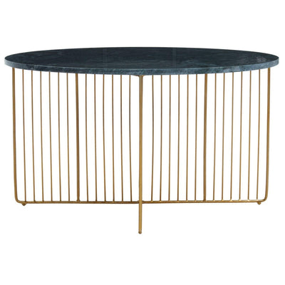 Noosa & Co. Living Nirvana Green Marble And Gold Frame Coffee Table House of Isabella UK