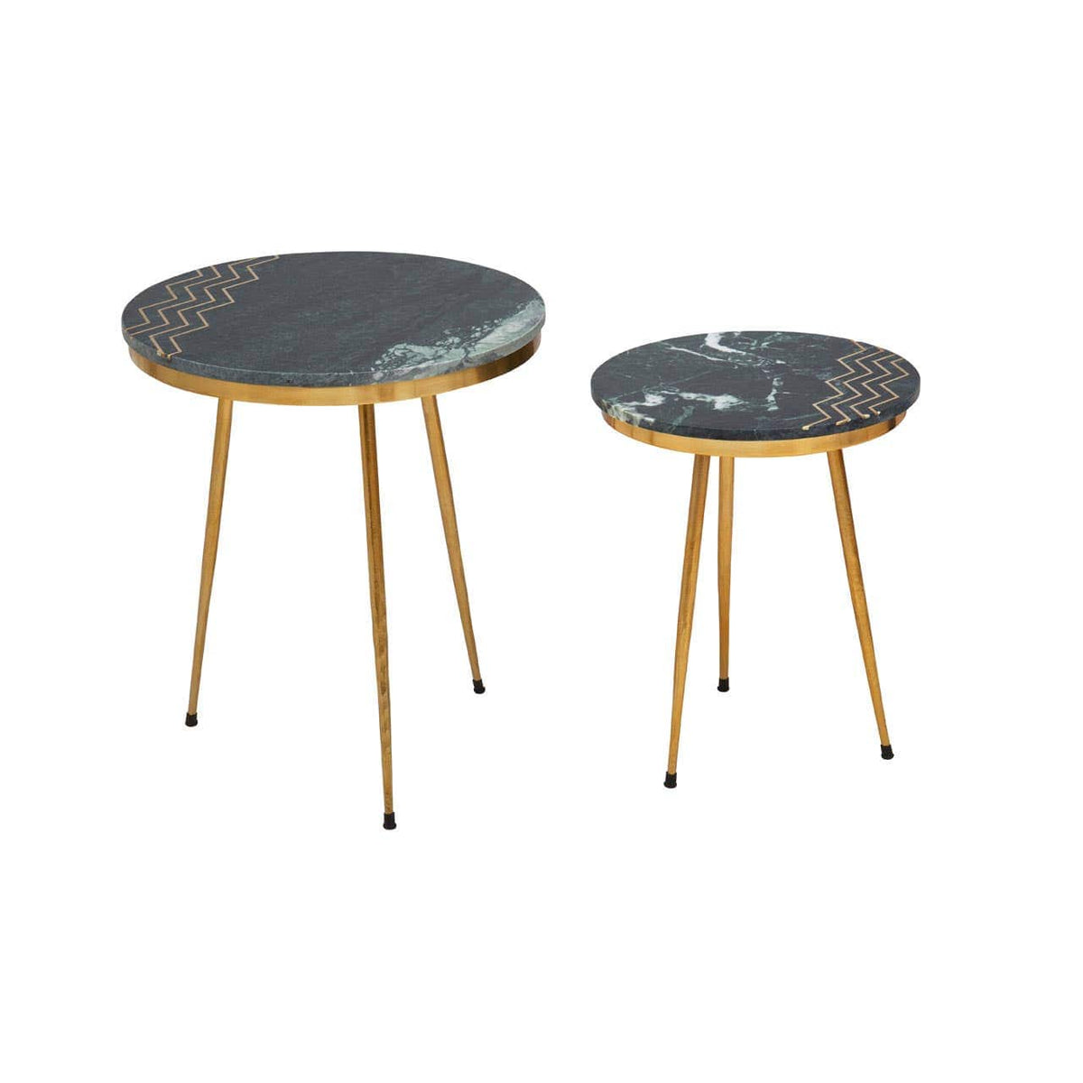 Nirvana Green Marble Side Table.