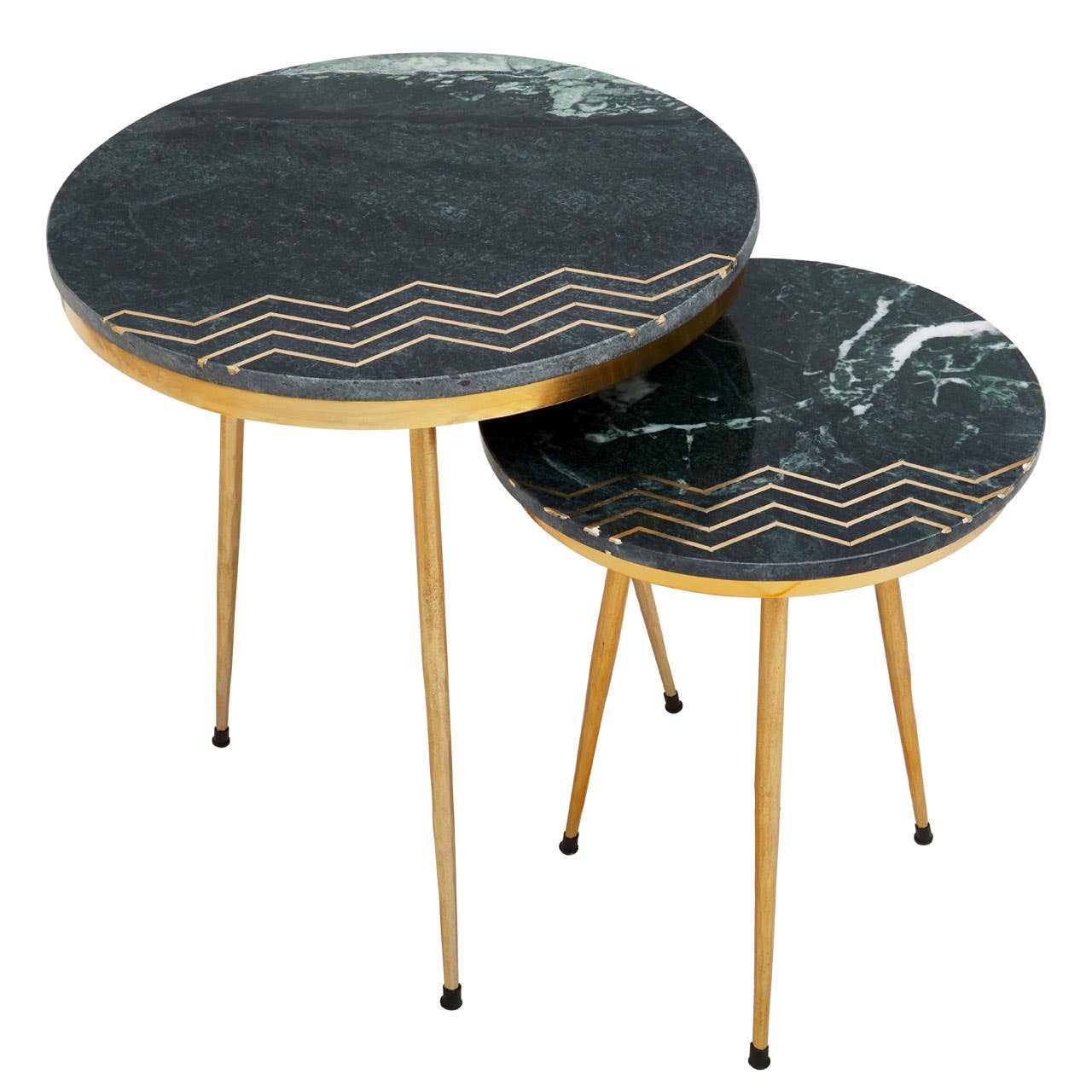 Noosa & Co. Living Nirvana Green Marble Side Table House of Isabella UK