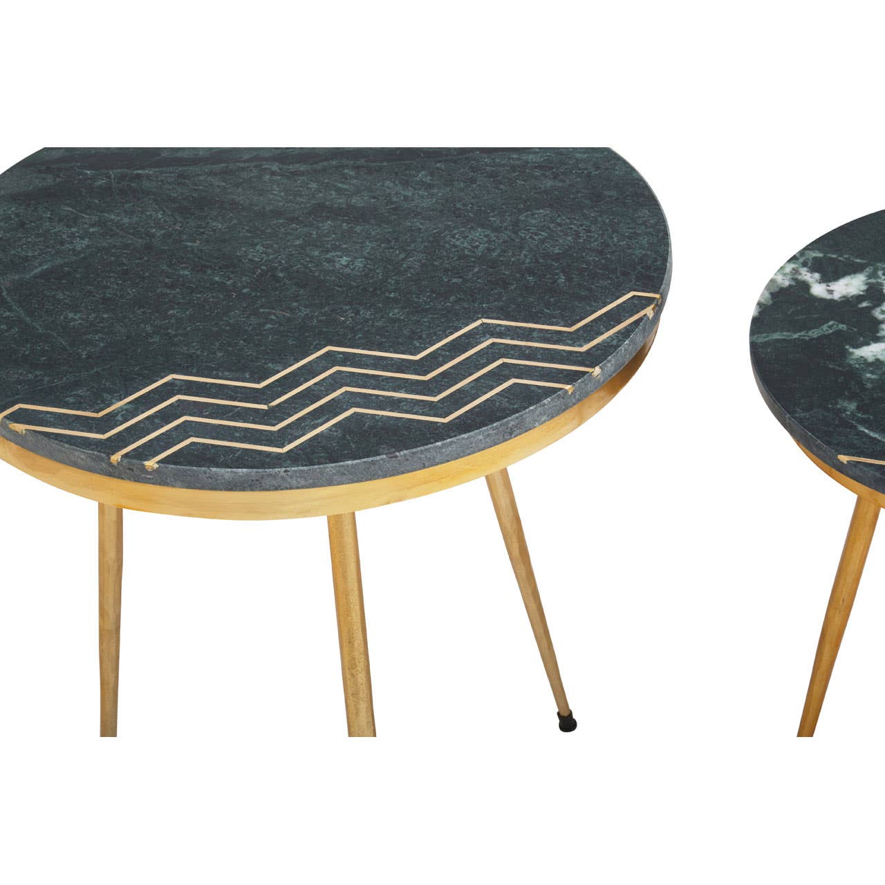 Noosa & Co. Living Nirvana Green Marble Side Table House of Isabella UK