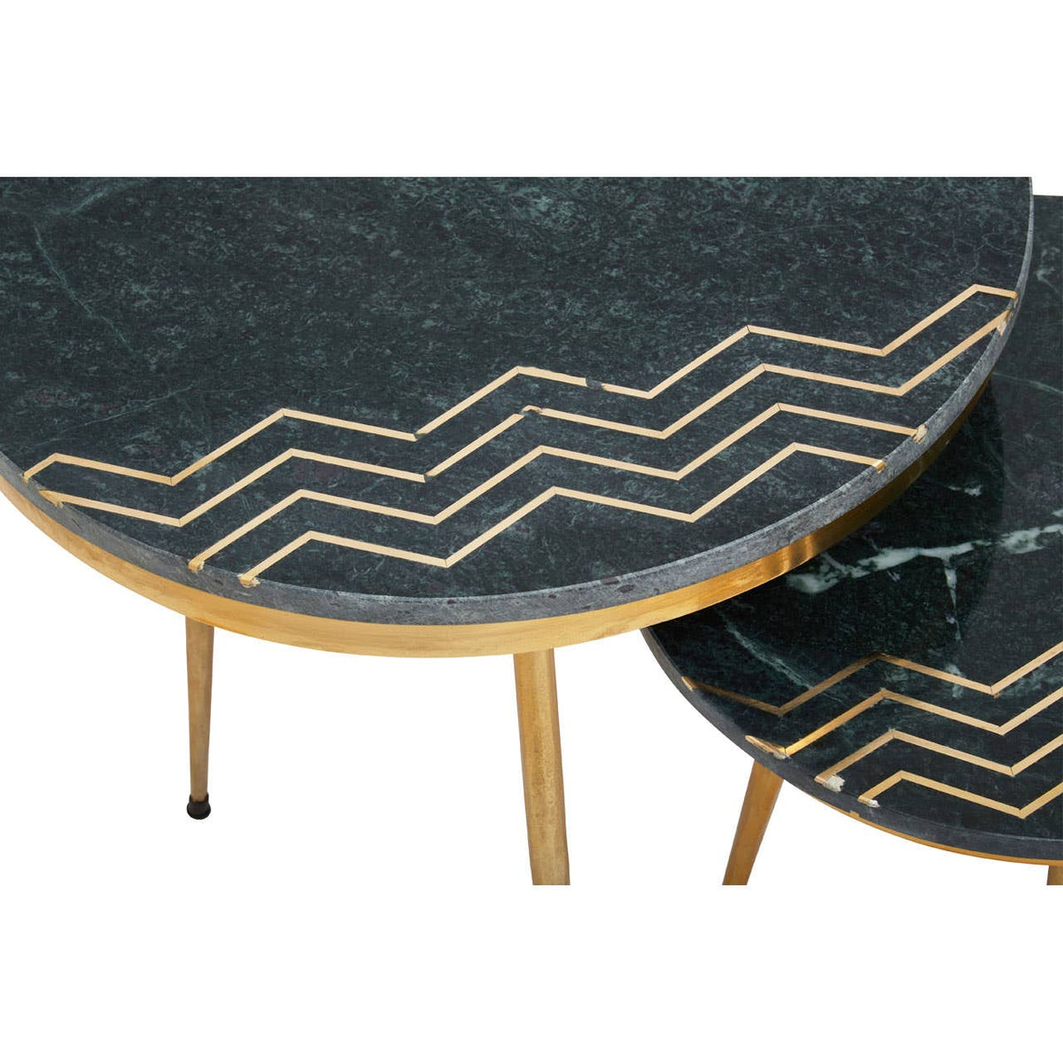Nirvana Green Marble Side Table.