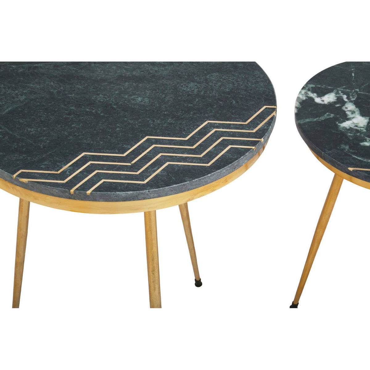 Nirvana Green Marble Side Table.