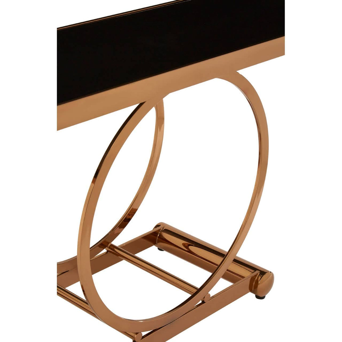 Novara Rose Gold Console Table.