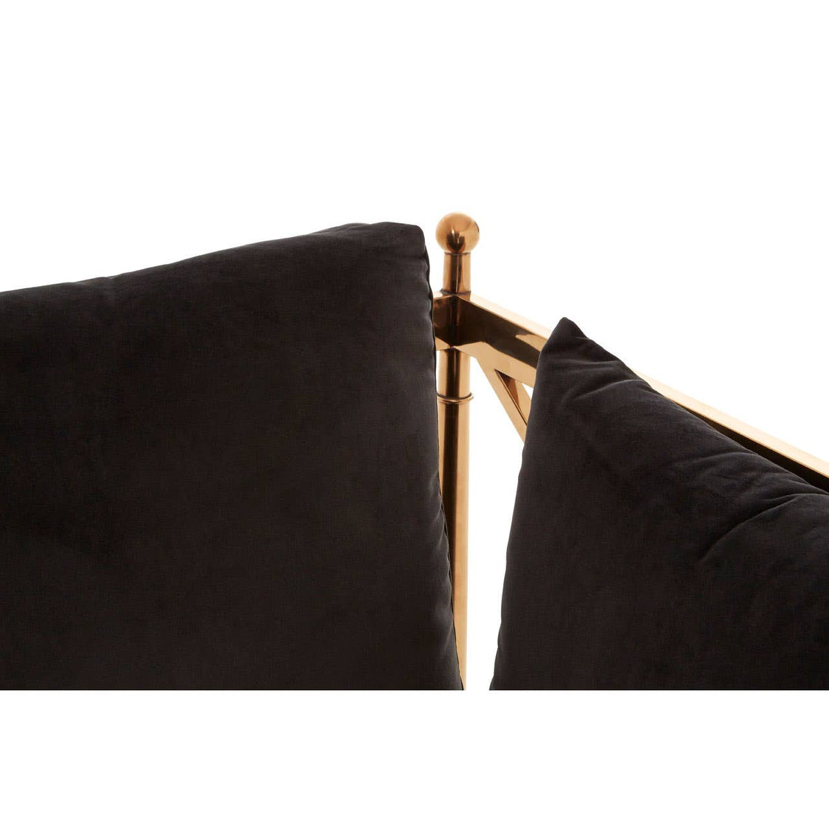 Novo 2 Seat Rose Gold Lattice Arms Sofa.