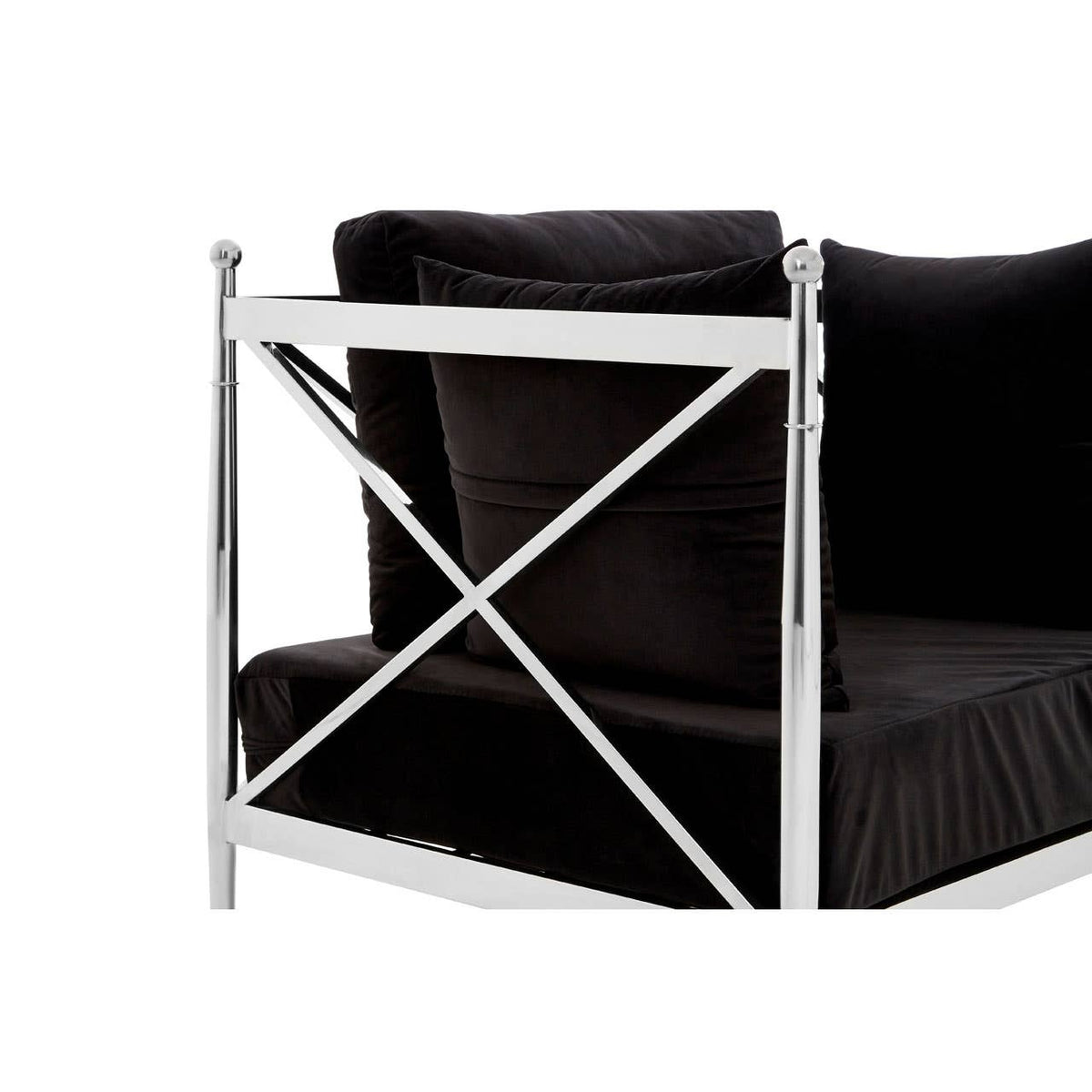 Novo Chair With Silver Lattice Arms.