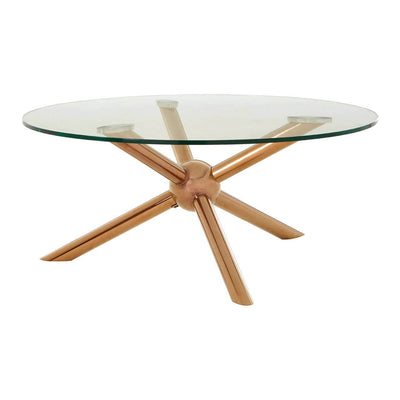 Noosa & Co. Living Novo Round Rose Gold Coffee Table House of Isabella UK