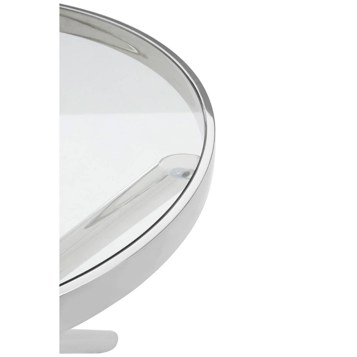 Novo Round Silver Side Table.