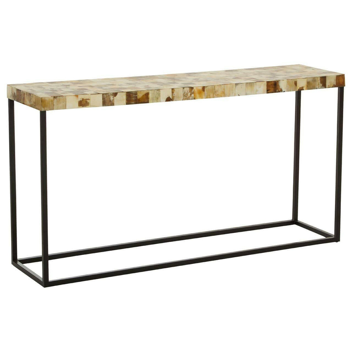 Obra Cream Shell Console Table.