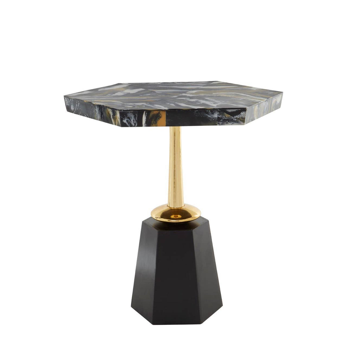Odell Hexagonal Base Side Table.