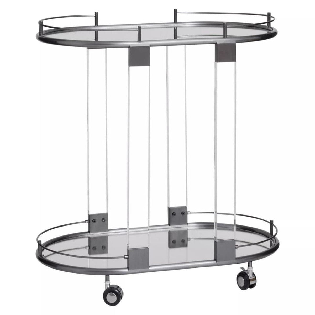 Noosa & Co. Living Oria Drinks Trolley in Metallic Frame House of Isabella UK